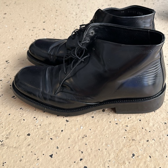 BOSS by HUGO BOSS Black Leather Boots Men’s - Picture 6 of 10